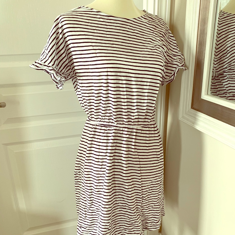 Casual striped summer mini dress